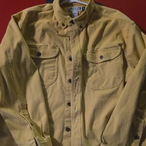 Duluth Trading Co Men's Mustard Shirt Jacket